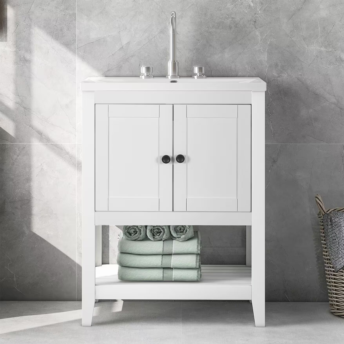 24 Inch Bathroom Vanity with Sink — TopCraft