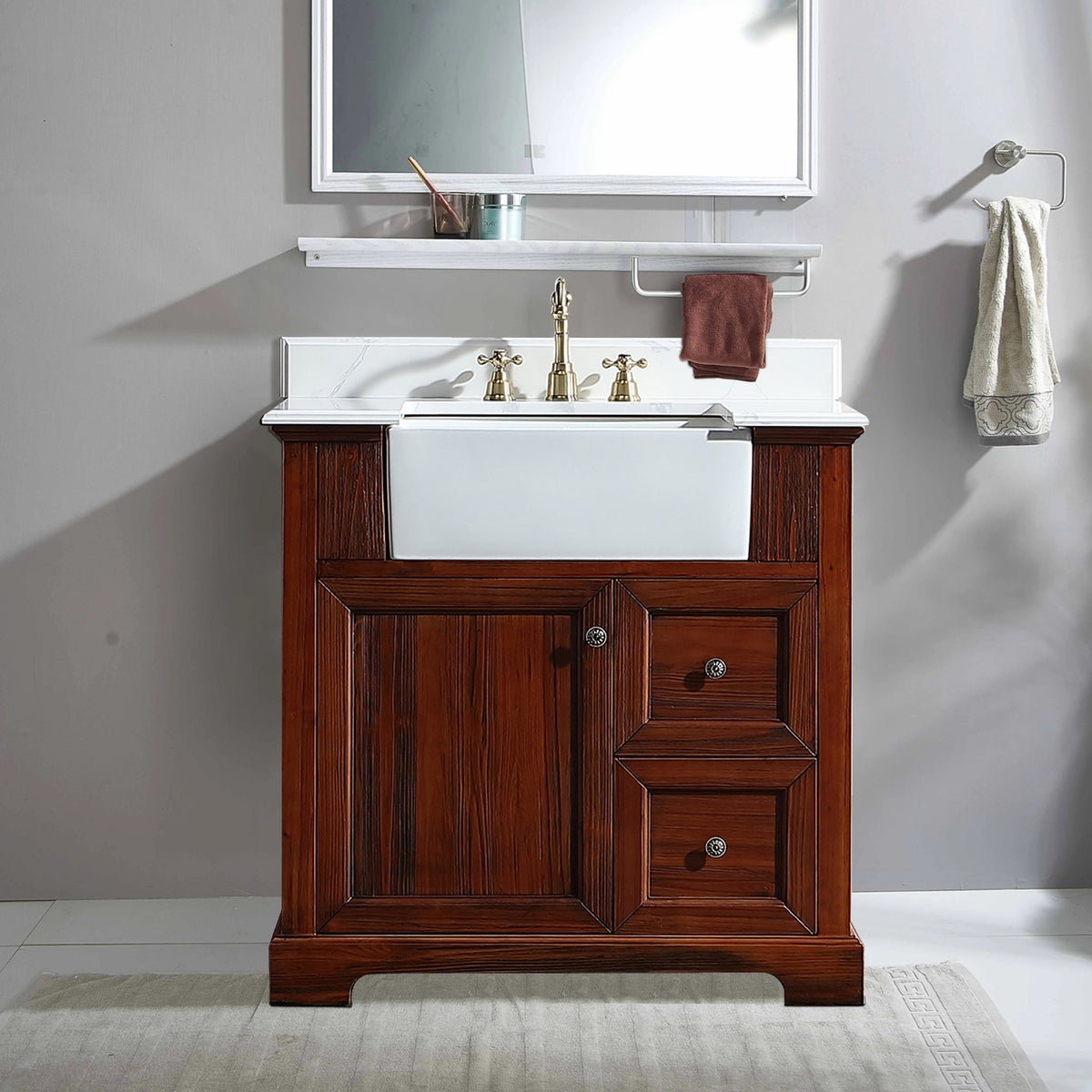 Brown Bathroom Vanities — TopCraft