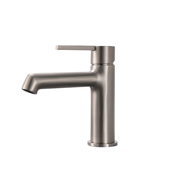 TopCraft Single Hole Bathroom Faucet Single Handle Vanity Faucet Solid Copper in Contemporary Design