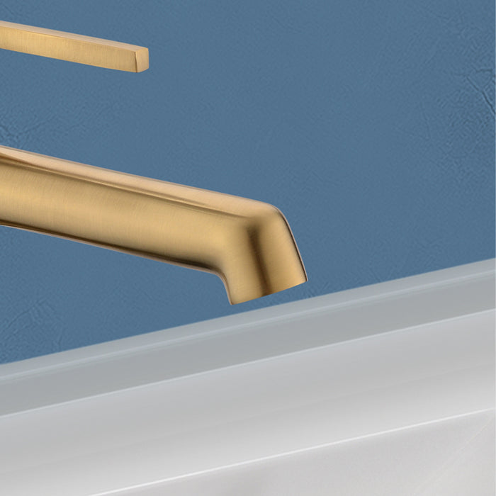 TopCraft Single Hole Bathroom Faucet Single Handle Vanity Faucet Solid Copper in Contemporary Design