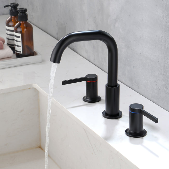 Two-handle Deck Mount Bathroom Sink Faucet