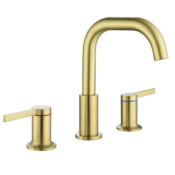 Two-handle Deck Mount Bathroom Sink Faucet
