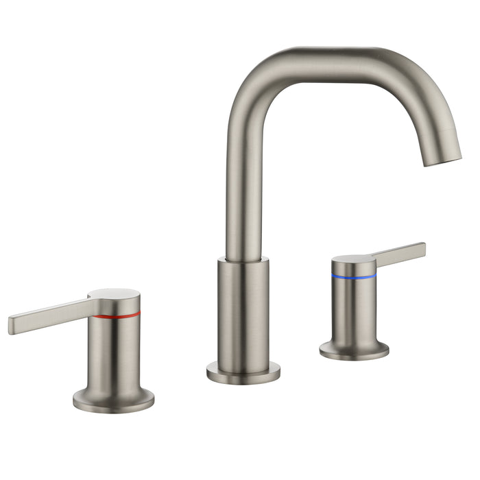 Two-handle Deck Mount Bathroom Sink Faucet