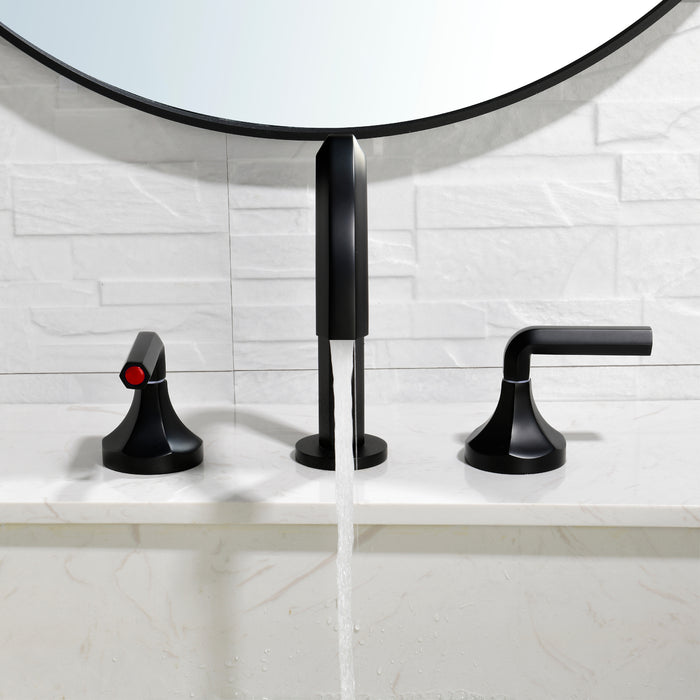 Two-handle Deck Mount Bathroom Sink Faucet