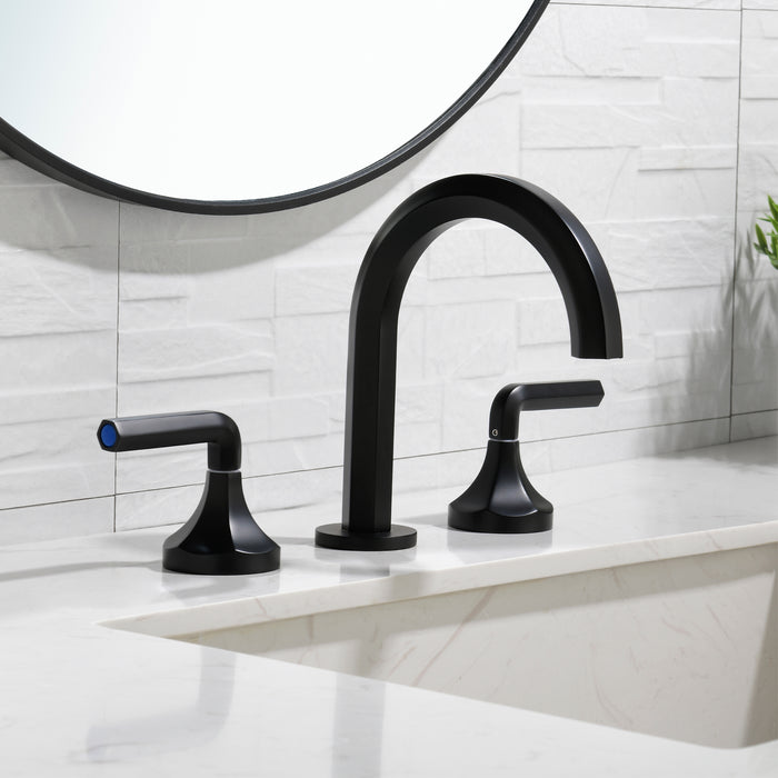 Two-handle Deck Mount Bathroom Sink Faucet