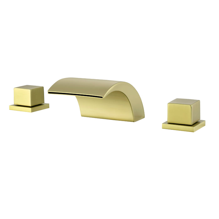 Brushed Nickel 2-Handle Widespread Bathroom Sink Faucet