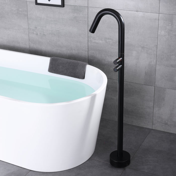Floor-Mounted Bathtub Faucet