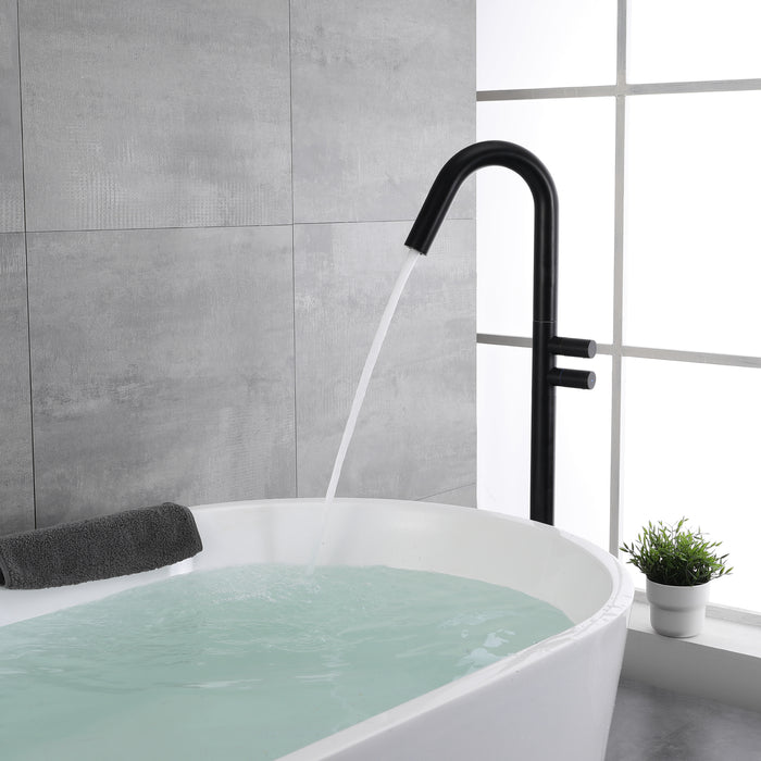 Floor-Mounted Bathtub Faucet