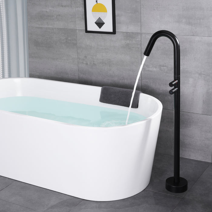 Floor-Mounted Bathtub Faucet