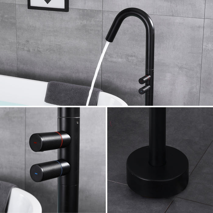 Floor-Mounted Bathtub Faucet