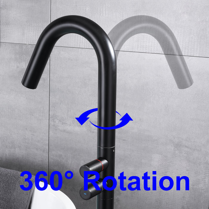 Floor-Mounted Bathtub Faucet