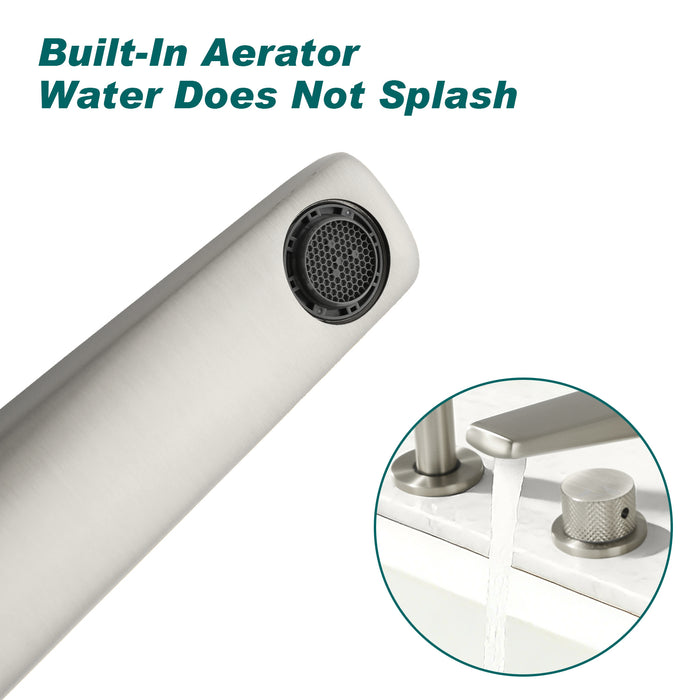Topcraft Deck-Mounted 4-Hole Bathtub Filler Faucet with Handheld Shower