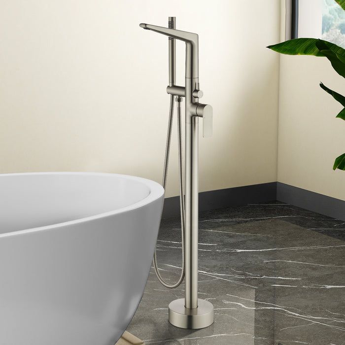 Topcraft Freestanding Bathtub Filler with Handheld Showerhead