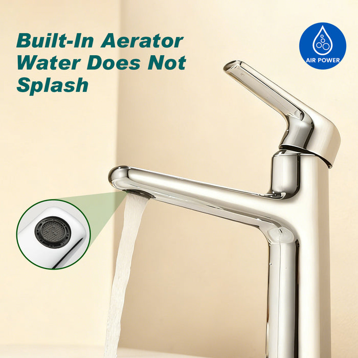 Topcraft Single-Handle Bathroom Faucet with Pop-Up Drain