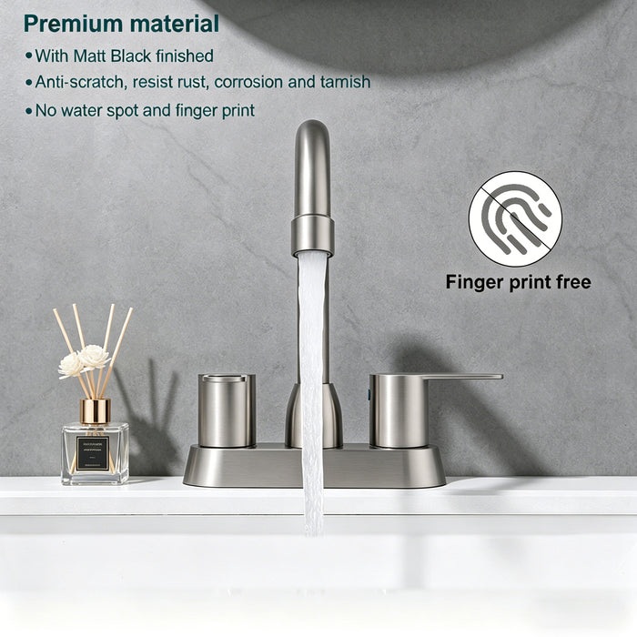 2 Handles Bathroom Sink Faucet, Centerset RV Bathroom Faucets for 2/3 Hole