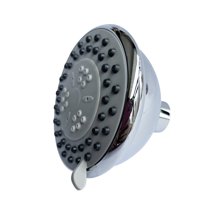 3-Spray Patterns with 1.75 GPM 3.94 in. Wall Mount Fixed Shower Head With High-Pressure in Chrome