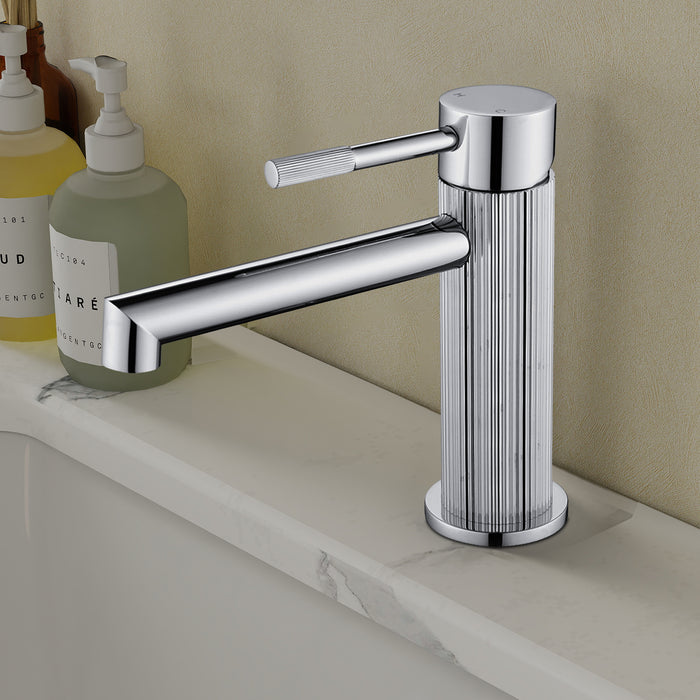 Topcraft Single-Handle Bathroom Faucet with Pop-Up Drain