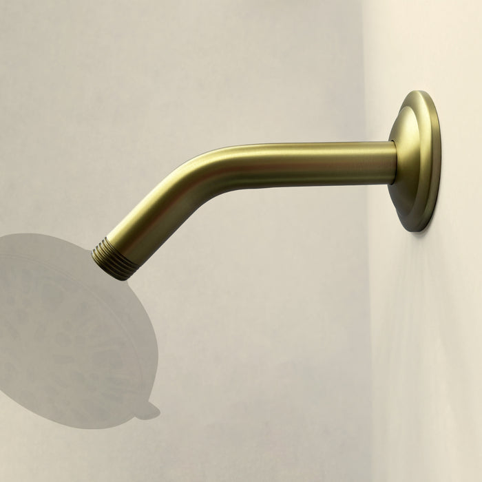 Shower Arm with Flange, 1/2 NPT Tapered Threads, Rain Shower Head Arm, Wall Mount Shower Extension Arm