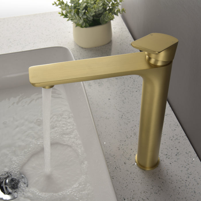 1-handle Deck Mount Bathroom Sink Faucet