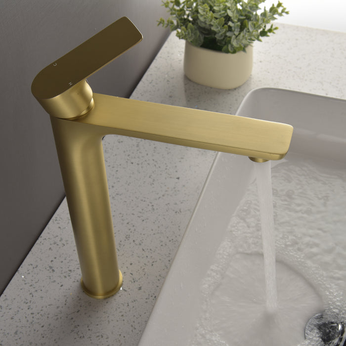 1-handle Deck Mount Bathroom Sink Faucet