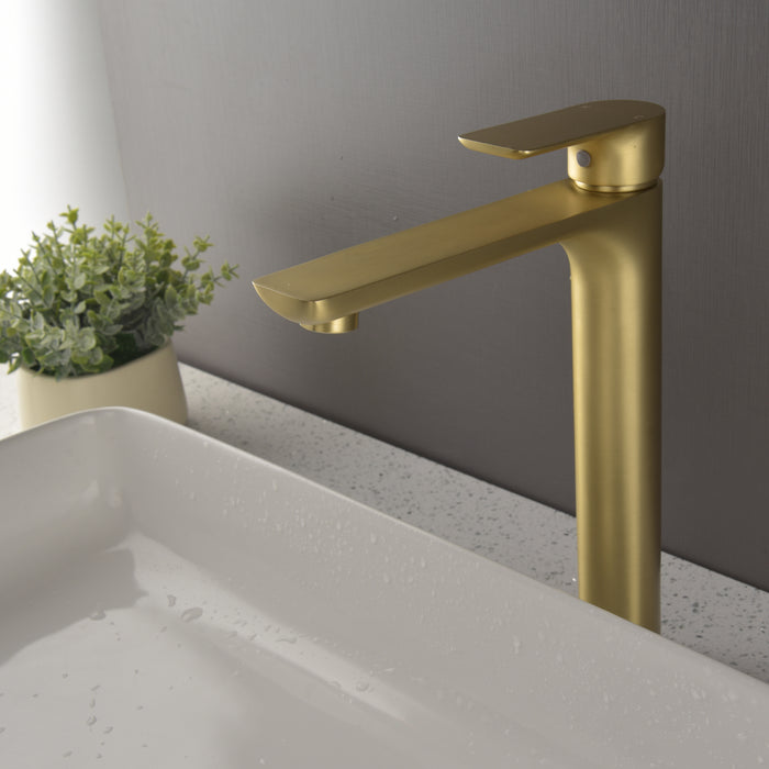 1-handle Deck Mount Bathroom Sink Faucet
