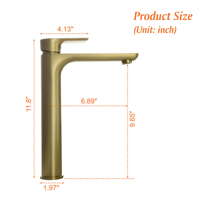 1-handle Deck Mount Bathroom Sink Faucet
