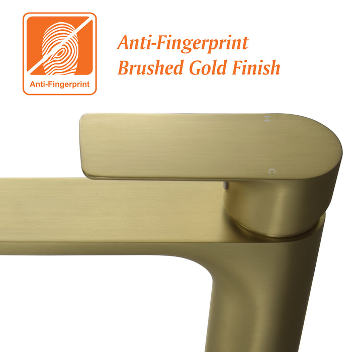 1-handle Deck Mount Bathroom Sink Faucet