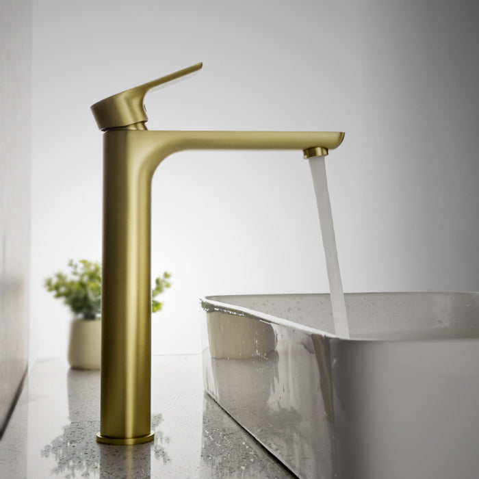 1-handle Deck Mount Bathroom Sink Faucet