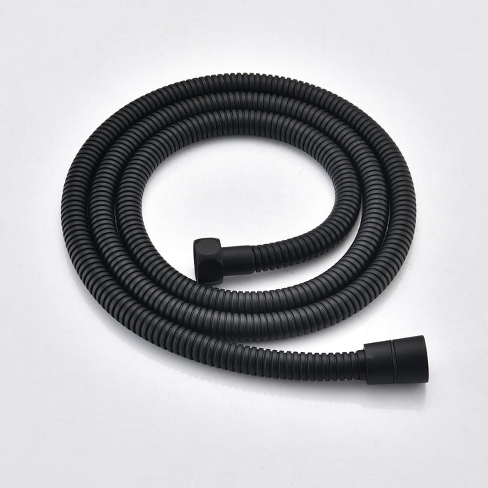 1-Spray Patterns 10 in. Ceiling Mount Dual Fixed and Handheld Shower Head 2.5 GPM in Matte Black