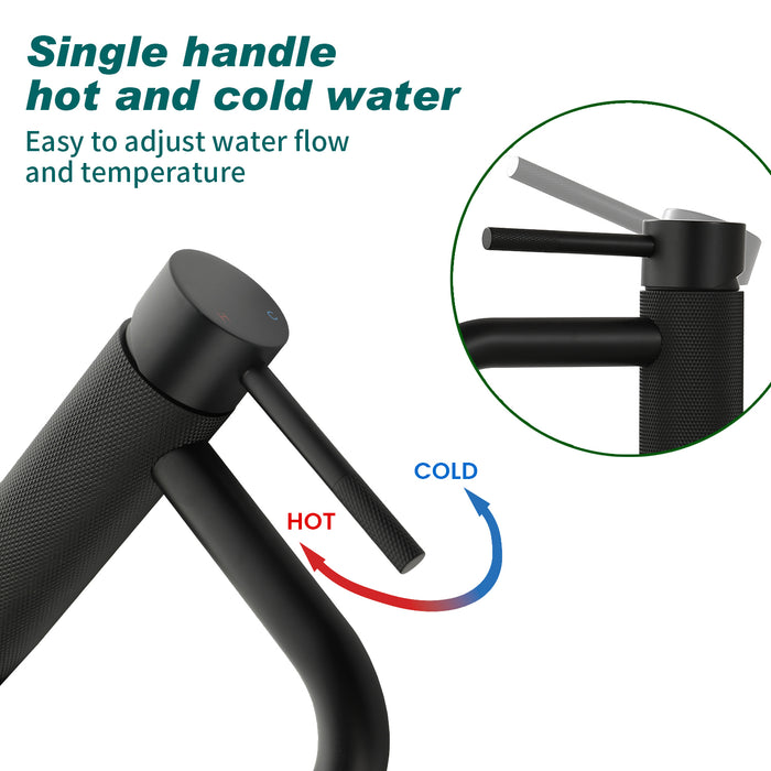Topcraft Single-Handle Bathroom Faucet with Pop-Up Drain