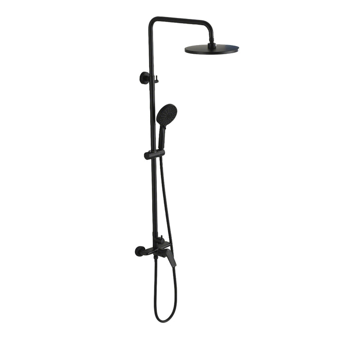 Topcraft Wall-Mounted 10-Inch Rain Shower System with Handheld Faucet