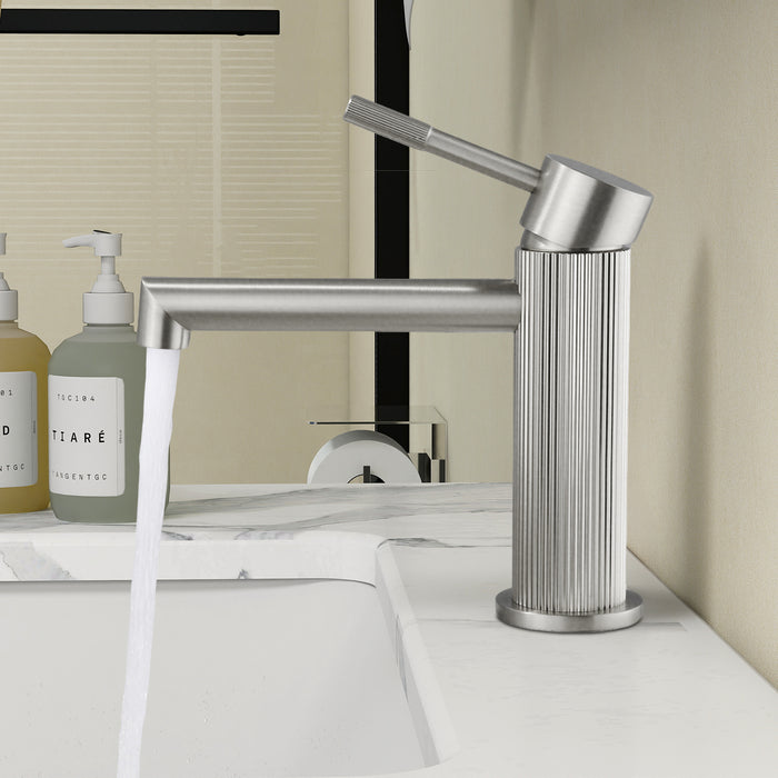 Topcraft Single-Handle Bathroom Faucet with Pop-Up Drain