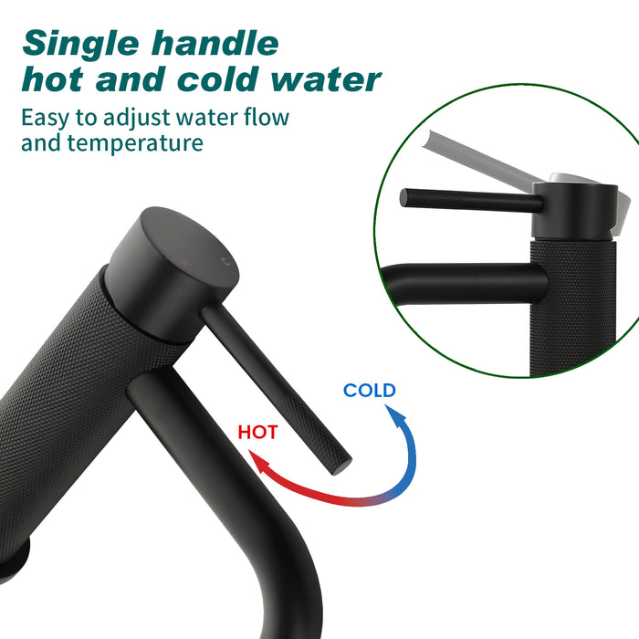 Topcraft Single-Handle Bathroom Faucet with Pop-Up Drain