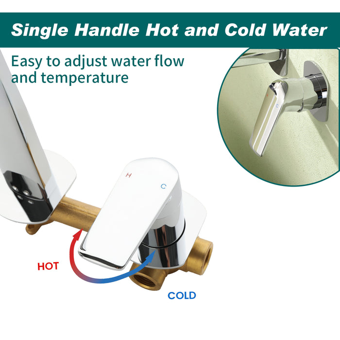 Topcraft Wall-Mounted Bathroom Faucet
