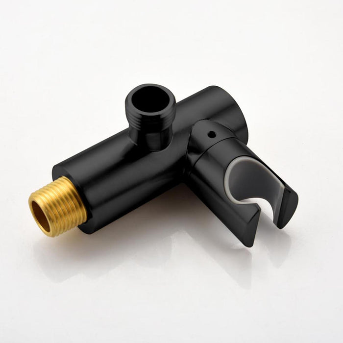 1-spray Patterns 9.8 in. Wall mount Dual Fixed and Handheld Shower Head 1.8 GPM in Matte Black