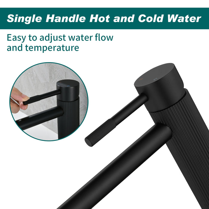 Topcraft Single-Handle Bathroom Faucet with Pop-Up Drain