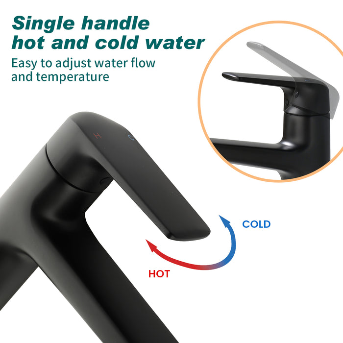 Topcraft Single-Handle Bathroom Faucet with Pop-Up Drain