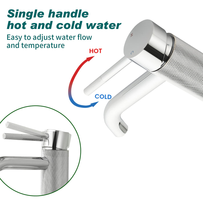 Topcraft Single-Handle Bathroom Faucet with Pop-Up Drain