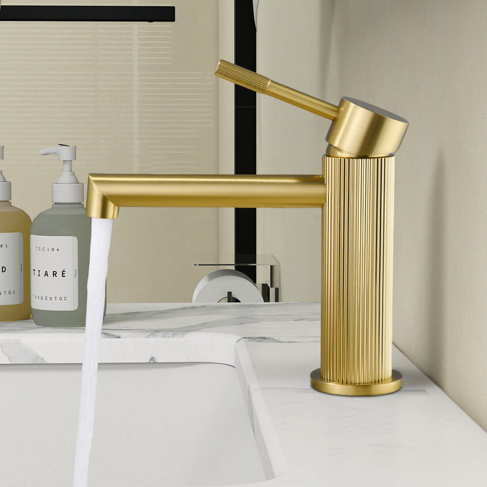 Topcraft Single-Handle Bathroom Faucet with Pop-Up Drain
