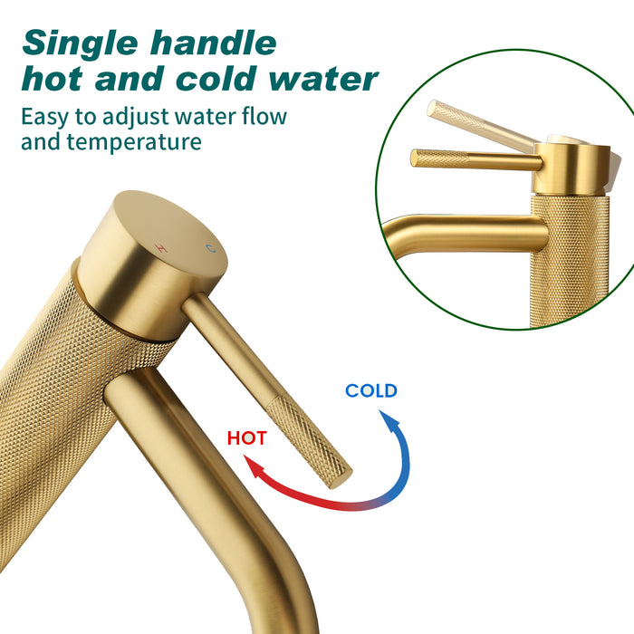 Topcraft Single-Handle Bathroom Faucet with Pop-Up Drain