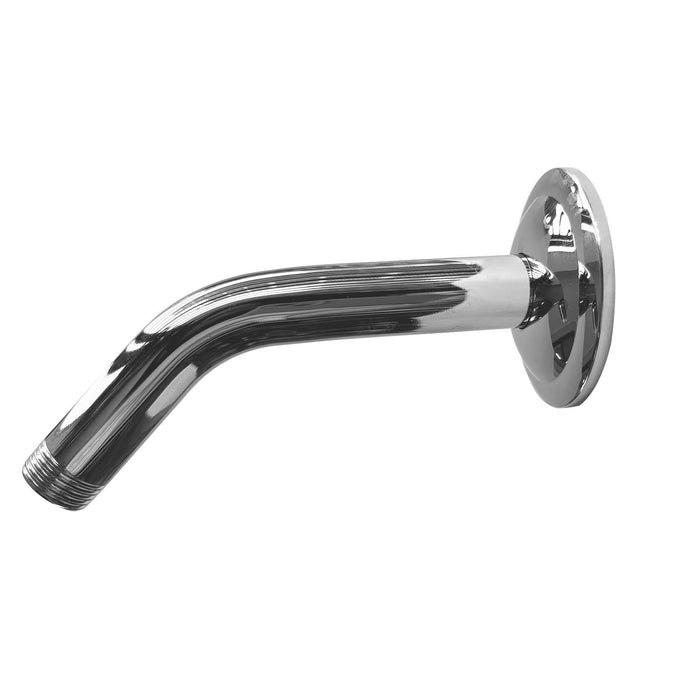 1/2 NPT ¡Á 4.8 in. Round Wall Mount Shower Arm with Sure Grip Flange in Chrome ( 1-Pack )