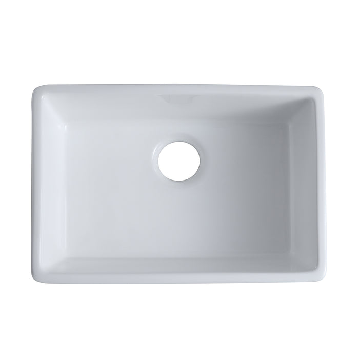 33"L x 20"W Single Bowl Ceramic Farmhouse/Apron Kitchen Sink