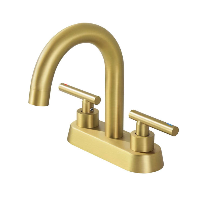 4 Inch Vanity Faucet Bathroom Faucet Dual Handle Bathroom Basin Faucet Leak-Free Brass
