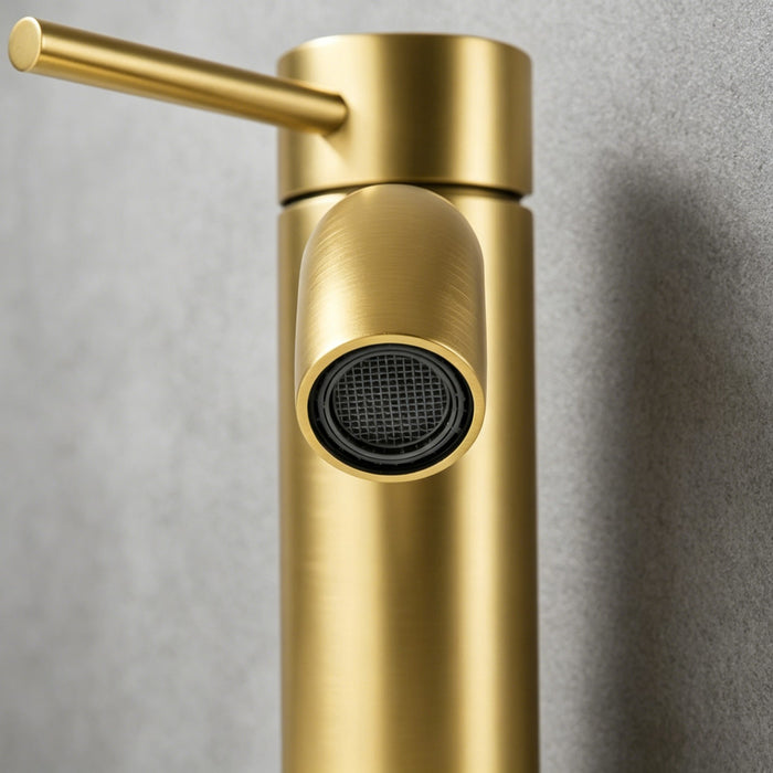 Single Handle Bathroom Faucet Lavatory Faucet Stainless Steel Single Hole