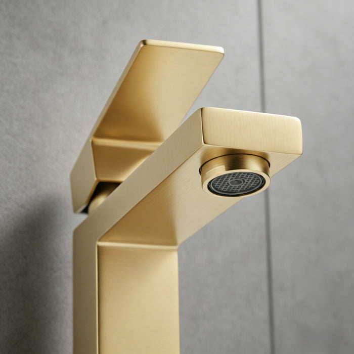 Single Handle Bathroom Faucet Lavatory Faucet Stainless Steel Single Hole