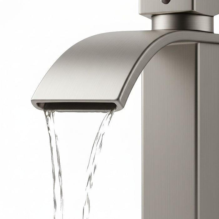 Single Handle Bathroom Faucet Lavatory Faucet Stainless Steel Single Hole