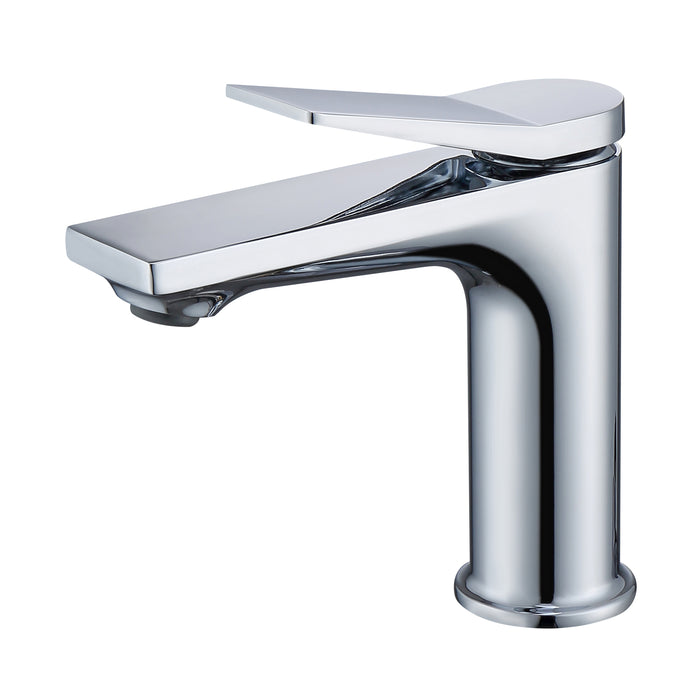 Single Hole Bathroom Faucet,Laundry Vanity Sink Faucet with Two 9/16" Hoses