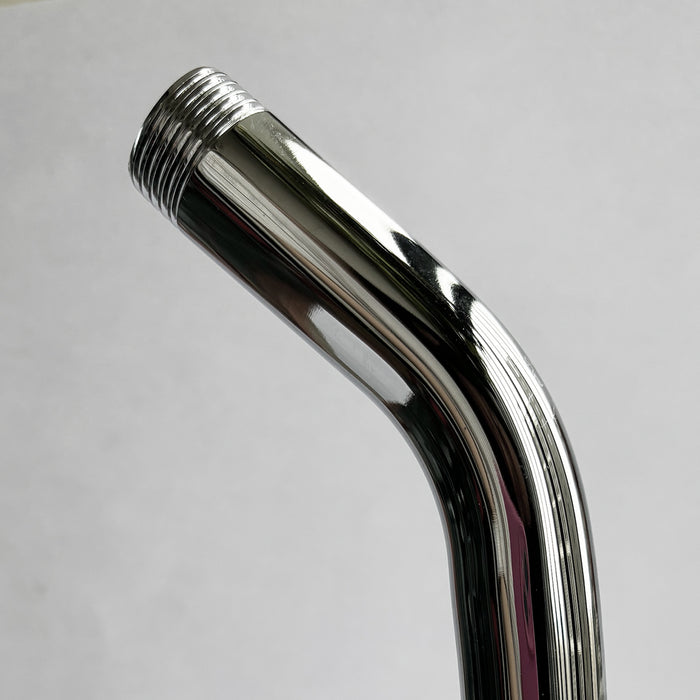 1/2 NPT ¡Á 4.8 in. Round Wall Mount Shower Arm with Sure Grip Flange in Chrome ( 1-Pack )