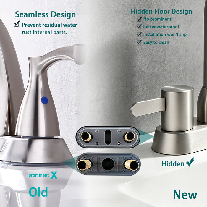 2 Handles Bathroom Sink Faucet,Centerset RV Bathroom Faucets for 2/3 Hole