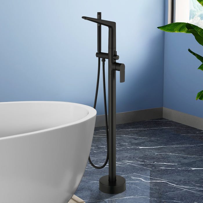 Topcraft Freestanding Bathtub Filler with Handheld Showerhead